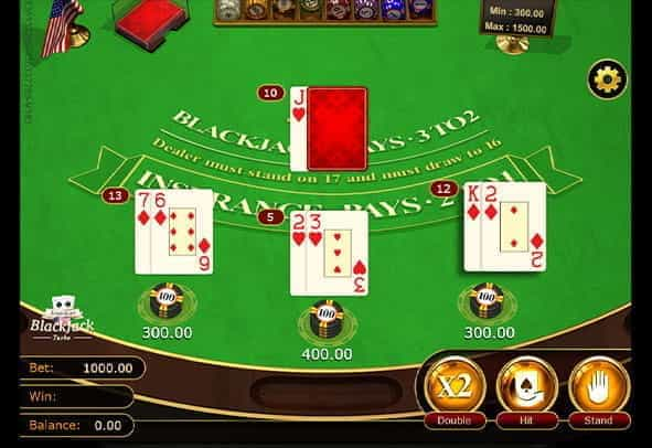 American Blackjack Turbo demo version gameplay.