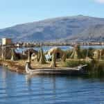 The coastline of Lake Titicaca.