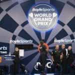 The main stage of darts World Grand Prix